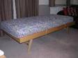SOLID PINE SINGLE BED & mattress both in GC. It has a....