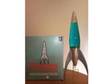 Mathmos Lava Lamp,  Telstar (Rocket) Shape,  Bottle: blue....